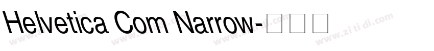 Helvetica Com Narrow字体转换